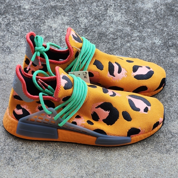 Adidas Human Race NMD Pharrell Animal Print "Spot" Mens Size 10 - Picture 1 of 7